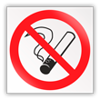 Знак P01 «Запрещается курить» (С/О пленка, 400х400 мм)